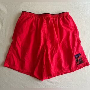 Speedo Swim Trunks Coral Bright Pink Red Size Large